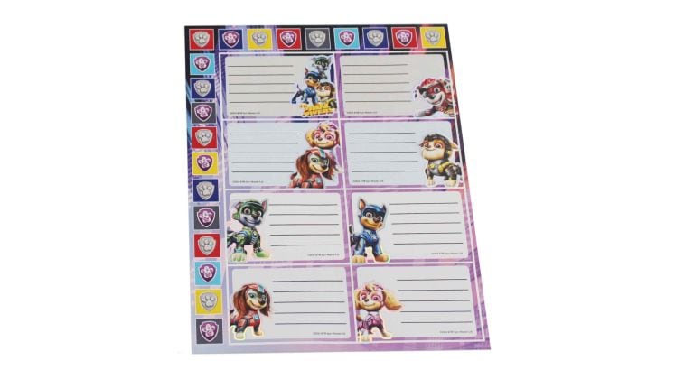 Αυτοκόλλητες Ετικέτες Gim Paw Patrol Με Αυτοκόλλητα (16 Τεμάχια)