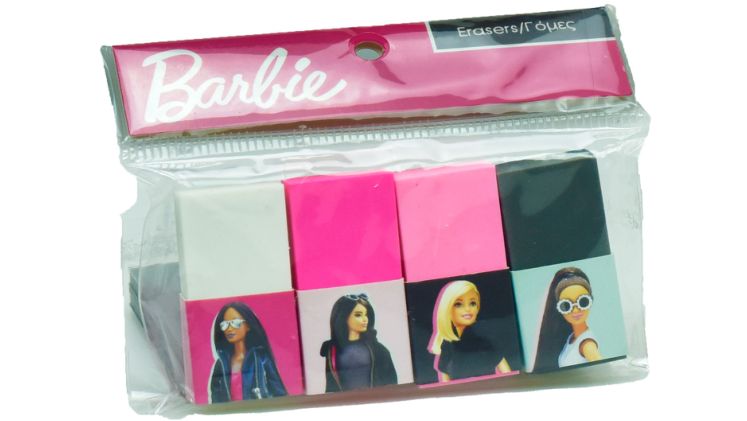 Σετ Γόμες Gim Barbie (4 Τεμάχια)