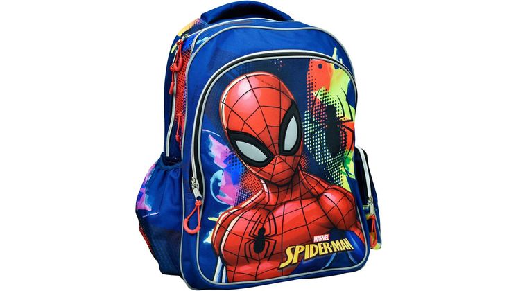 Τσάντα Πλάτης Δημοτικού Gim Spiderman Silver Eyes