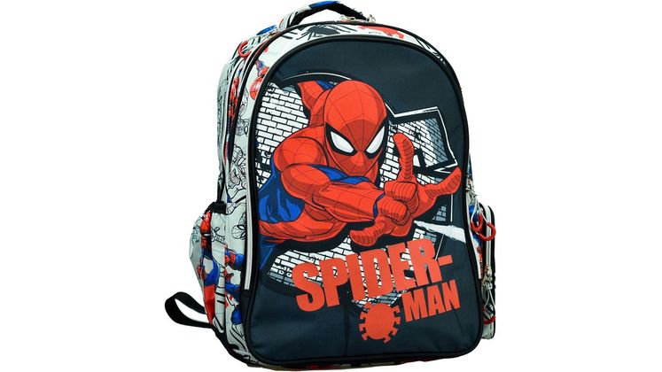Τσάντα Πλάτης Δημοτικού Gim Spiderman Spider Wall