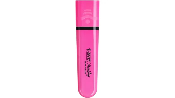 Μαρκαδόρος Υπογράμμισης Bic Flat Pink Neon Φούξια 1.2 mm