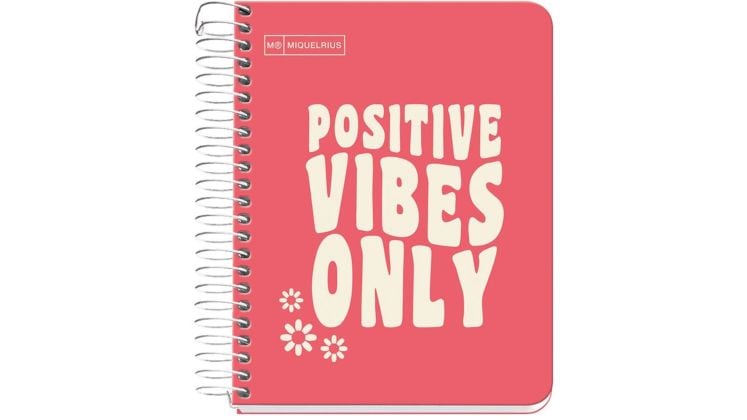 Τετράδιο Σπιράλ Miquelrius Α6 100 Φύλλων Messages Κοραλί