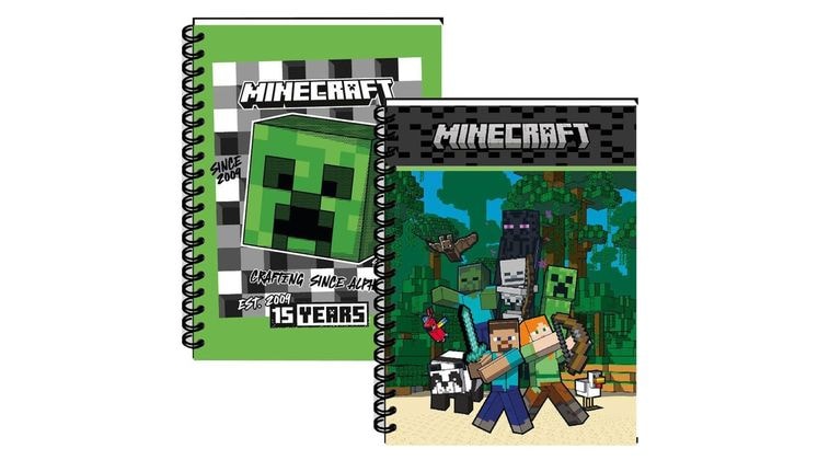 Τετράδιο Σπιράλ Graffiti 2 Θεμάτων Minecraft 17x25cm (1 Τεμάχιο)
