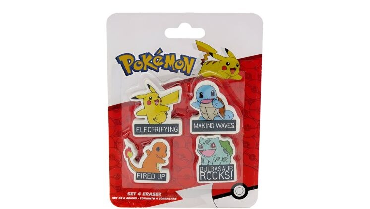 Σετ Γόμες Graffiti Pokemon (4 Τεμάχια)