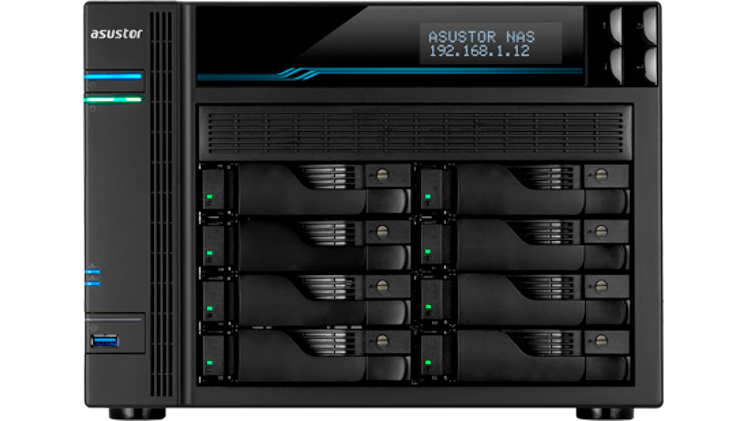 Asustor Lockerstor 8 (AS6508T) NAS Tower σκληρού δίσκου 8 θέσεων για SSD & HDD με σύνδεση USB