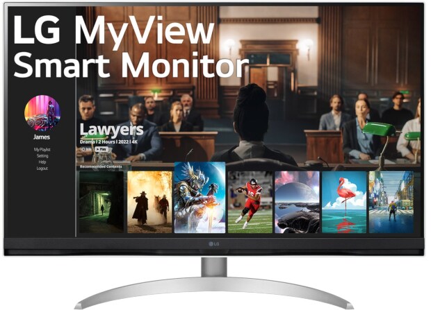 LG Smart Monitor 32SQ700S-W 32" 4Κ UHD VA Flat 60Hz 5ms