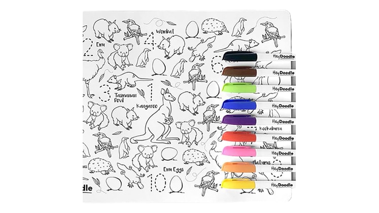 Χαλάκι Ζωγραφικής Hey Doodle Aussie Animals Large