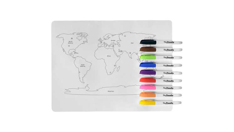 Χαλάκι Ζωγραφικής Hey Doodle World Countries Large