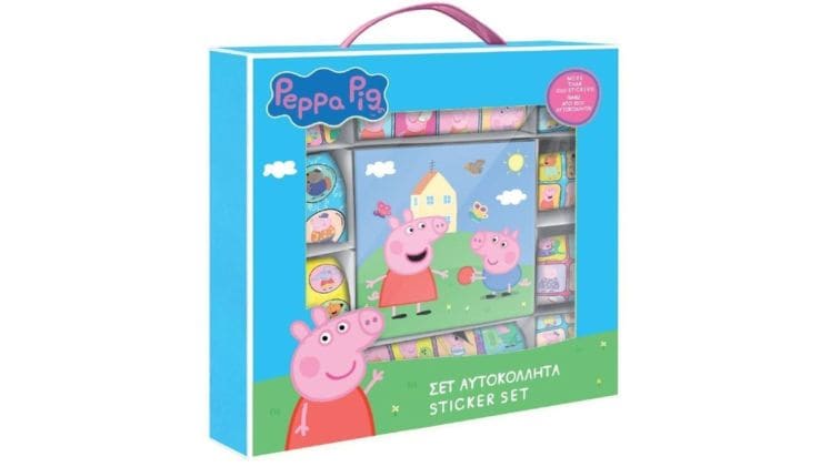 Σετ Αυτοκόλλητα Διακάκης Peppa Pig (1000 Τεμάχια)