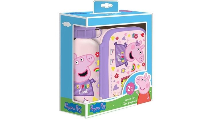 Σετ Φαγητού Αλουμινίου Peppa Pig 800 ml/500 ml