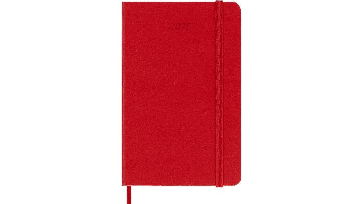 Ημερολόγιο Ημερήσιο 2025 Moleskine 12M Pocket Red Hard