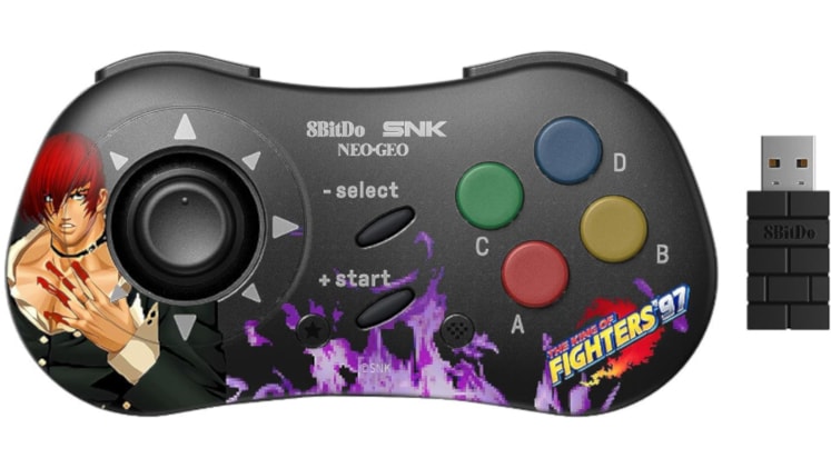 8Bitdo Neogeo Iori Yagami Ασύρματο Gamepad για PC/Android - Μαύρο