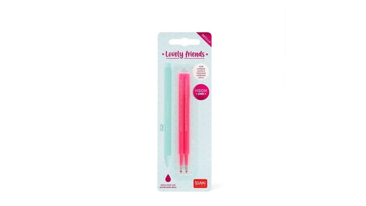 Ανταλλακτικά Μελάνια Gel Legami Lovely Friends Neon Pink (2 Τεμάχια)