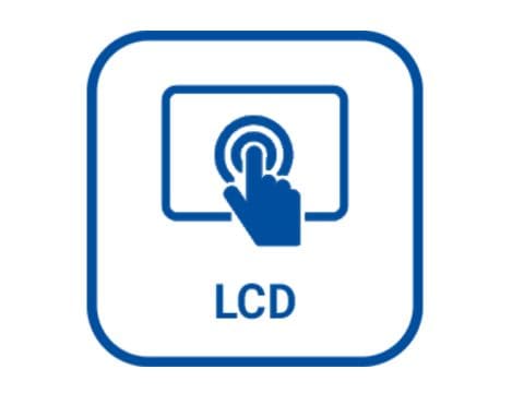 <center>LCD οθόνη αφής και τηλεχειριστήριο</center>