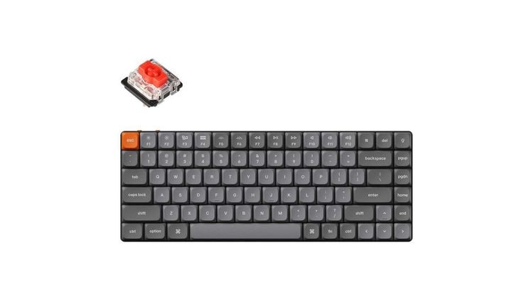 Keychron K3MH1 Max Gaming Ασύρματο Μηχανικό Πληκτρολόγιο RGB Γκρι (US)