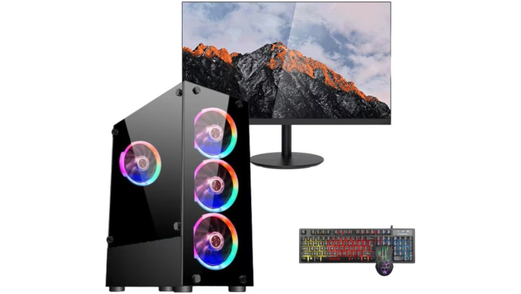 Desktop Vengeance Edge-v6 (Ryzen 5-4500/16GB/512GB SSD/Radeon RX 6400/FreeDOS) & οθόνη 22" & Σετ πληκτρολόγιο/ποντίκι/headset