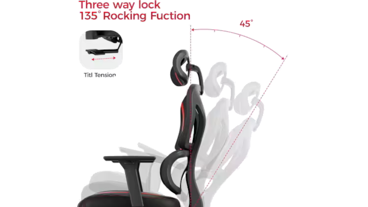 Σετ Eureka Ergonomic Καρέκλα ERK-GC06-R & Γραφείο Gaming ERK-GIP-P47B-V1
