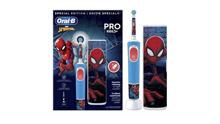Ηλεκτρική Οδοντόβουρτσα Oral-B Pro Kids Lion King για Παιδιά 3+ Κόκκινη