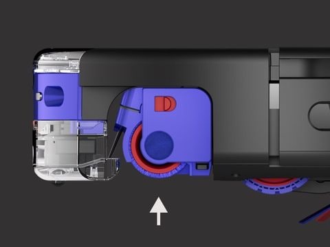 Ανασηκώνει αυτόματα τον υγρό κύλινδρο για να αποφύγει τα χαλιά