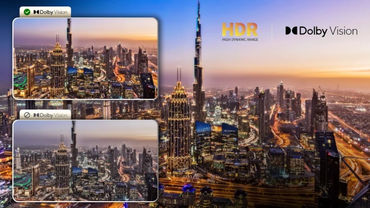 Dolby Vision για υποστήριξη περιεχομένου HDR με χρώμα 12-bit