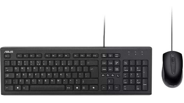 Ενσύρματο σετ ASUS U2000 με πλήκτρα πολυμέσων για γραφείο