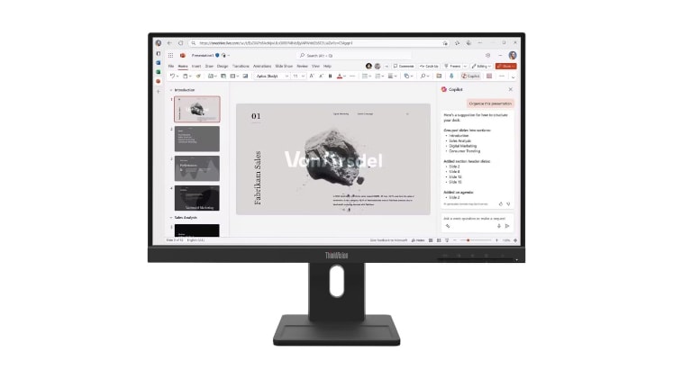 ThinkVision E22-40 Monitor με οθόνη 21.5 ιντσών Full HD