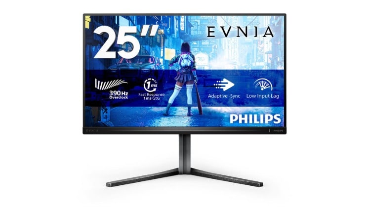 Οθόνη 24,5 ιντσών με ρυθμό ανανέωσης 390 Hz για κίνηση ακριβείας