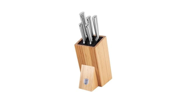 Σετ μαχαιριών Berlinger Haus BH-2805 με λεπίδες laser-cut και βάση bamboo