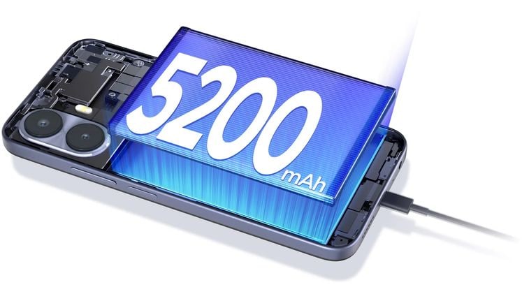 Μπαταρία 5200 mAh και γρήγορη φόρτιση 18W