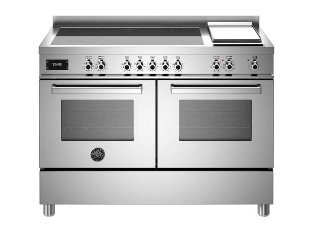 BERTAZZONI PRO125I2EXT 58 / 58 Lt Inox Επαγωγική Ηλεκτρική Κουζίνα