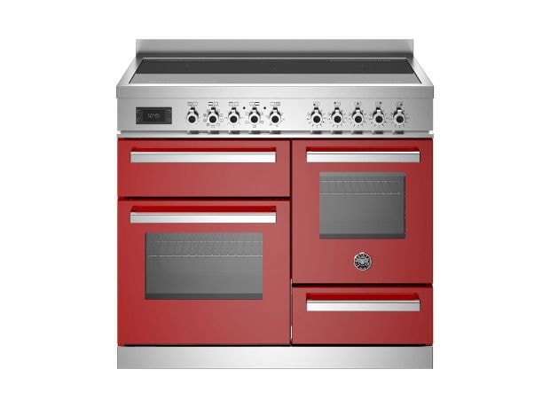 BERTAZZONI PRO105I3EROT 58 / 46 / 17 Lt Κόκκινο Επαγωγική Ηλεκτρική Κουζίνα