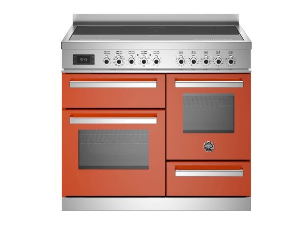 BERTAZZONI PRO105I3EART 58 / 46 / 17 Lt Πορτοκαλί Επαγωγική Ηλεκτρική Κουζίνα