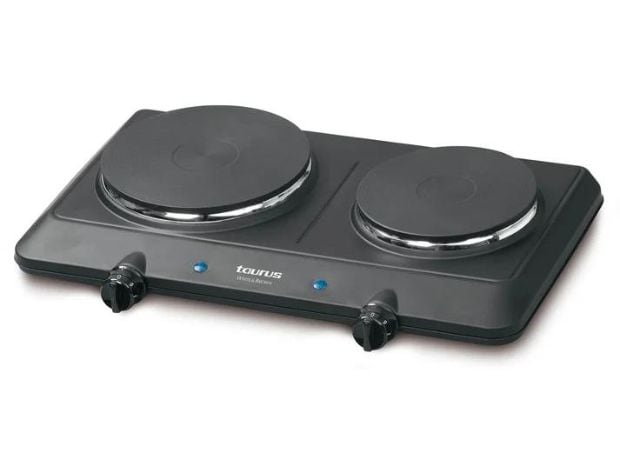 TAURUS VOLCAN DUO 1500 W Μαύρο Διπλή Επιτραπέζια Εστία