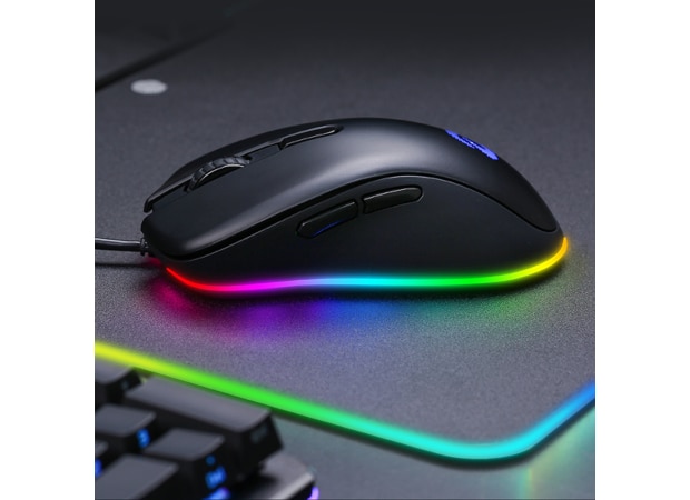 Dareu RGB EM908 Ενσύρματο Ποντίκι Μαύρο