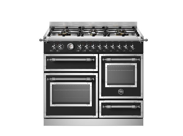 BERTAZZONI HER106L3ENET 58 / 46 / 17 Lt Μαύρο Κουζίνα Μεικτή Αερίου