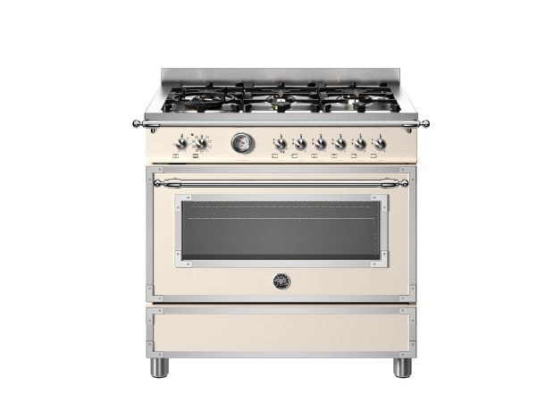 BERTAZZONI HER96L1EAVT 86 Lt Μπεζ Κουζίνα Μεικτή Αερίου