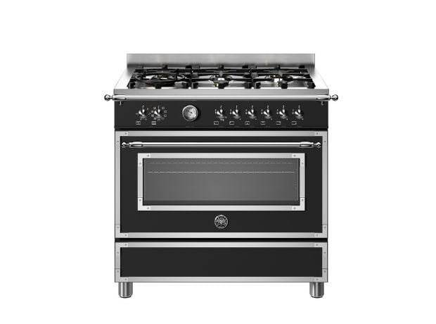 BERTAZZONI HER96L1ENET 86 Lt Μαύρο Κουζίνα Μεικτή Αερίου