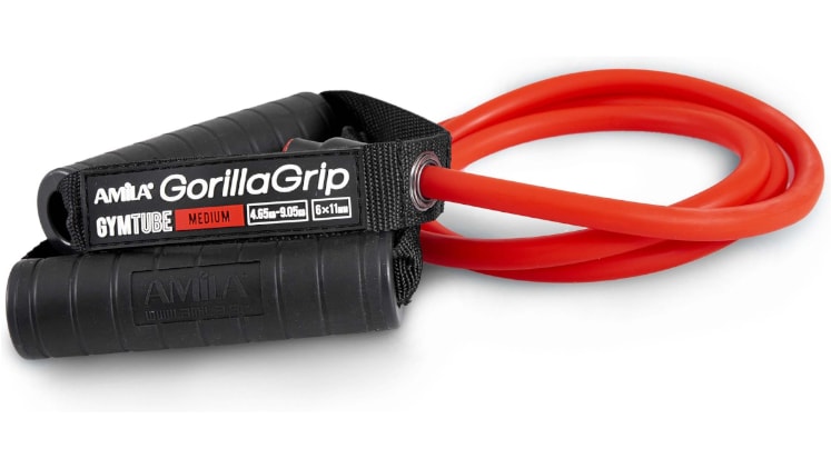 Λάστιχο Γυμναστικής Amila Gymtube Gorilla Grip Μέτριο - Κόκκινο