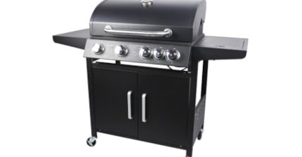 Ψησταριά Υγραερίου BORMANN Bbq4100 Με 4 και 1 Εστίες 17100W Μαύρο






