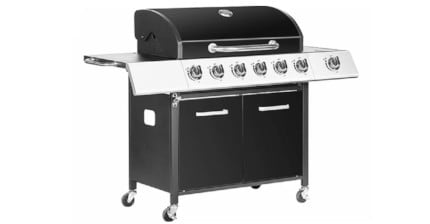 Ψησταριά Υγραερίου BORMANN ELITE BBQ4600 με Μαντεμένια Σχάρα και 6 Εστίες 19200W Μαύρο
