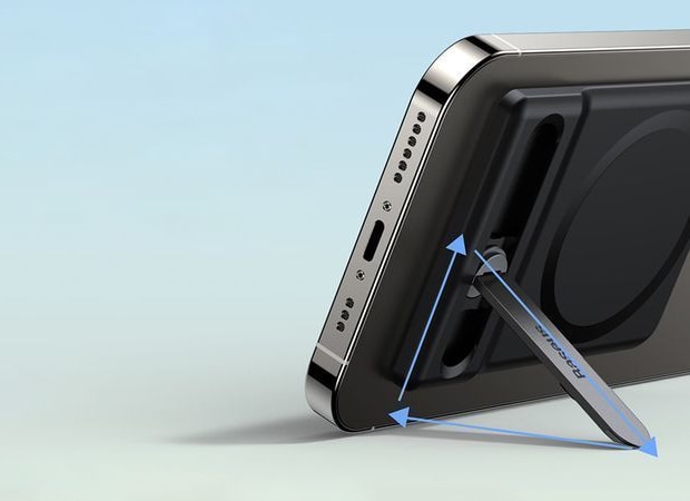 Βάση Στήριξης Baseus Foldable Magnetic Swivel για iPhone MagSafe  - Black LUXZ010001