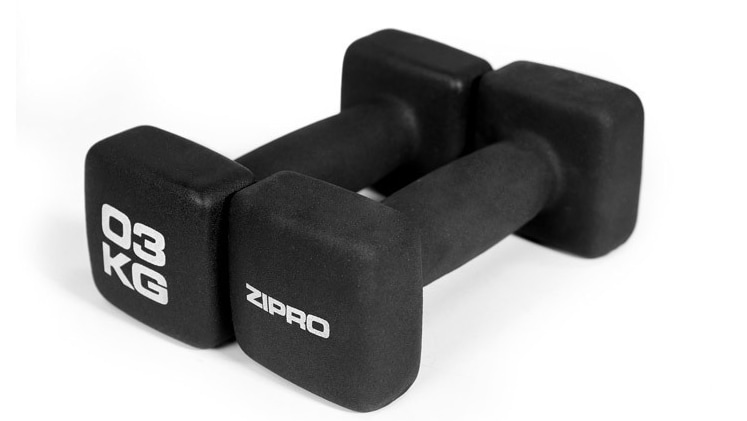 Σετ Βαράκια 3 Kg Zipro 10947183  Από Νεοπρένιο 2 Τμχ - Μαύρο