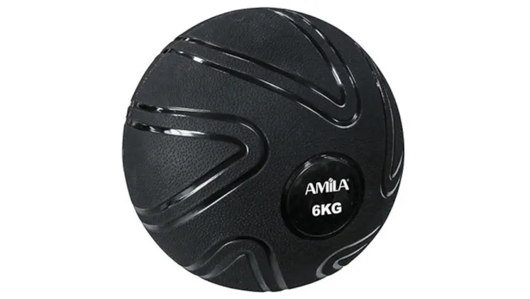 Μπάλα Medicine Amila Slam Ball 90805 PVC 6kg - Μαύρο 