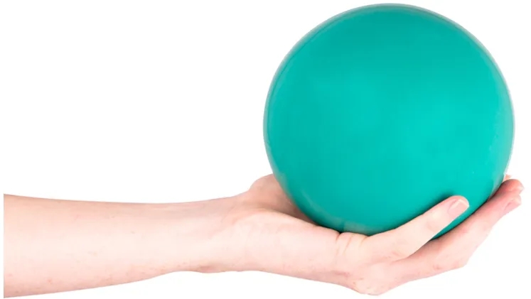 Μπάλα Γυμναστικής Insportline Κατάλληλη για Yoga, 2kg - Πράσινο  