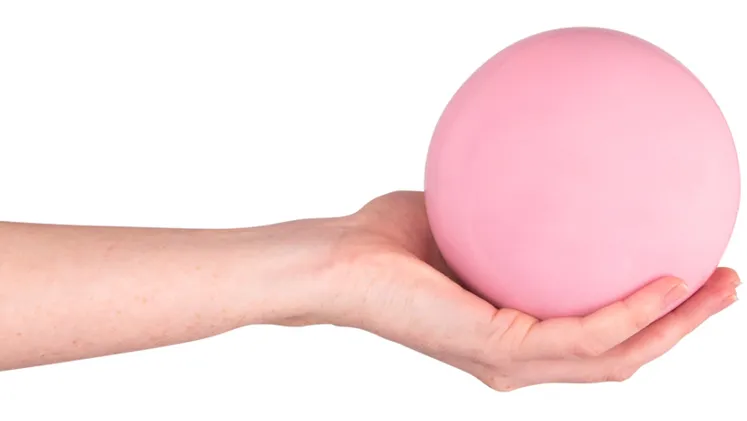 Μπάλα Γυμναστικής Insportline Κατάλληλη για Yoga, 1kg - Ροζ