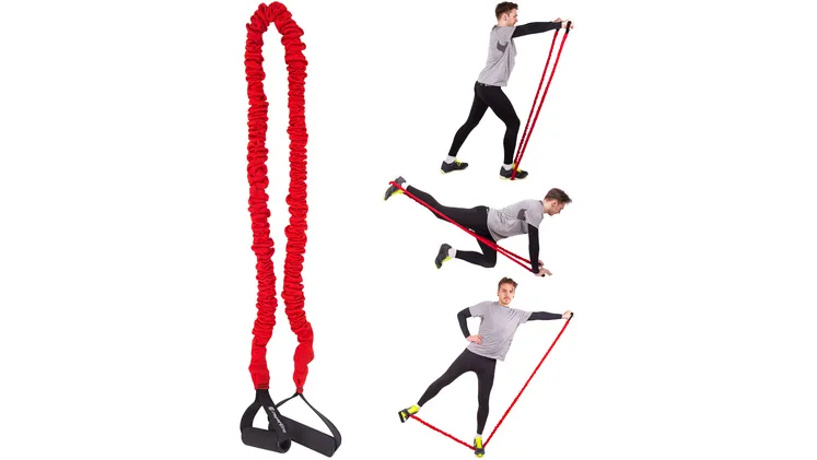 Λάστιχο Αντίστασης InSportline Heavy 130x0.11 cm Μέτριο - Κόκκινο