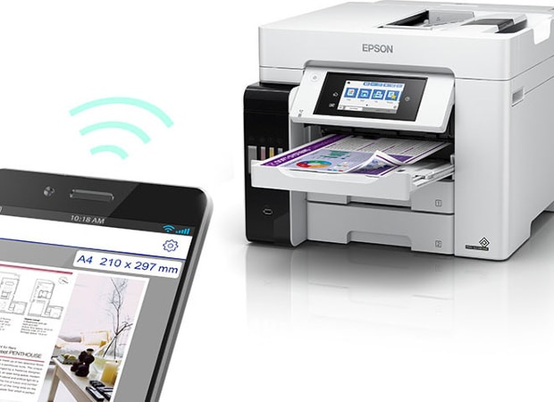 Epson L6580 ITS Έγχρωμο Πολυμηχάνημα Inkjet Α4 με WiFi, Ethernet, NFC