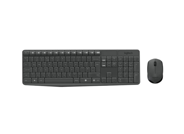 Logitech MK235 Ασύρματο USB Σετ Πληκτρολόγιο & Ποντίκι Grey (US)