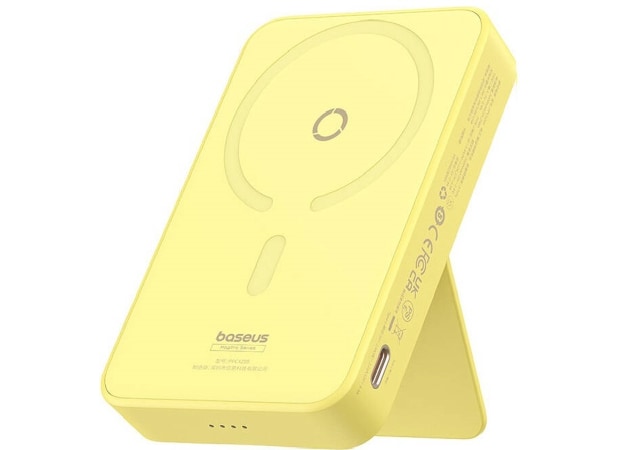 Powerbank Baseus Magnetic Wireless Bracket (P10064101Y23-00) 5.000mAh - Κίτρινο