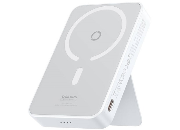 Powerbank Baseus Magnetic Wireless Bracket (P10064101223-00) 5.000mAh - Λευκό 
